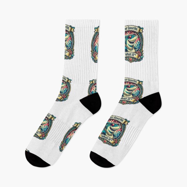 Item preview, What If Cool Shark Vintage Retro 70s Mascot  designed and sold by t-patterns.