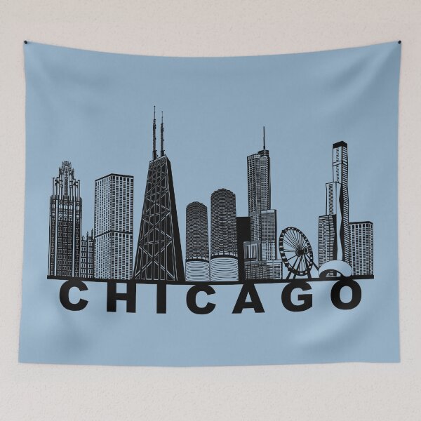 Item preview, Chicago Skyline Silhouette  designed and sold by Phat Dog Designs .
