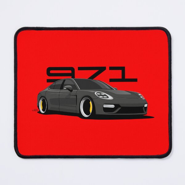 Item preview, Black 971 Panamera illustration designed and sold by blackdogshop.