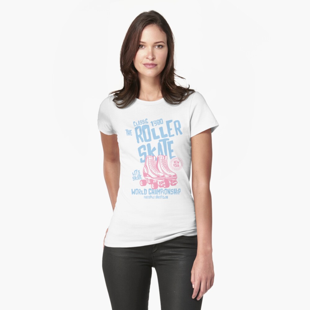 Roller Skate Old School T-shirt Fitted T-Shirt