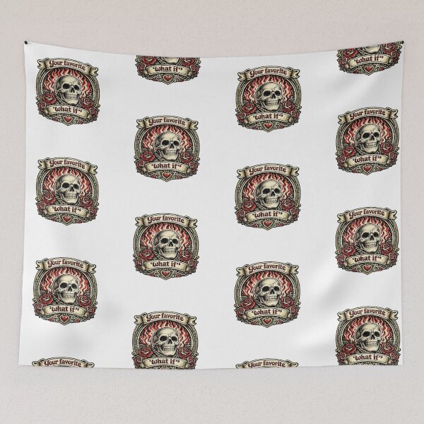 Item preview, What If Skull with Roses - Vintage  designed and sold by t-patterns.