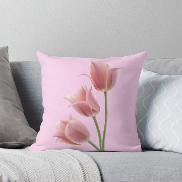 Item preview, pink tulips on stem flower sticker  designed and sold by inainart.
