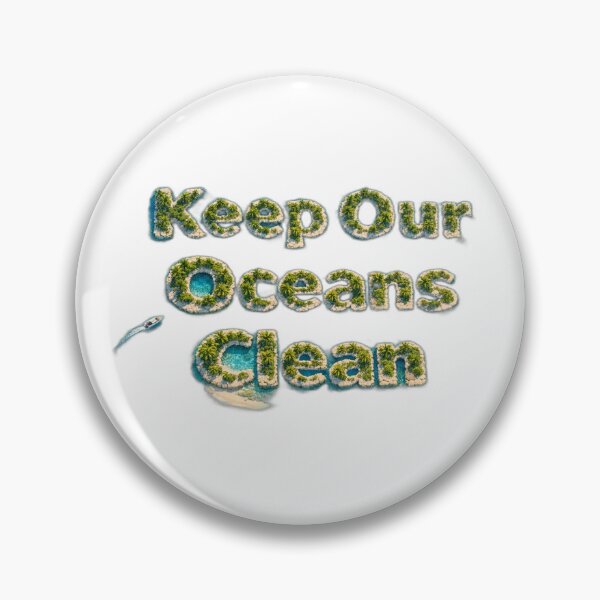 Item preview, Keep Our Oceans Clean Environmental Tag designed and sold by Olivia Tatara.