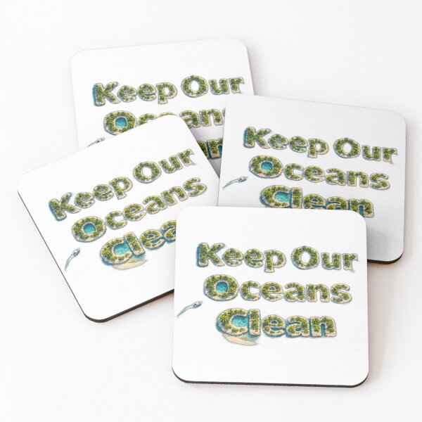 Item preview, Keep Our Oceans Clean Environmental Tag designed and sold by Olivia Tatara.