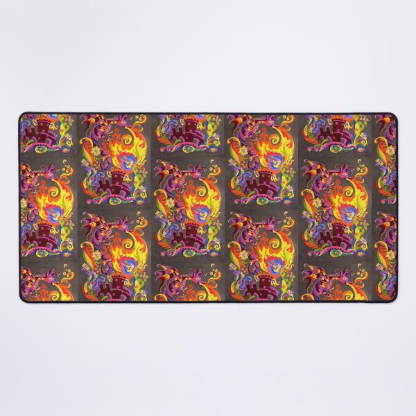 Item preview, Fire-breathing dragon , french, Modern folk flowers pattern in ukrainian style, samchykivka style designed and sold by Mevissart.