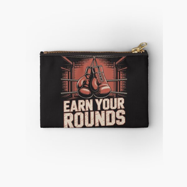 Item preview, Earn Your Rounds - Vintage Boxing Gloves Gym Training Design designed and sold by BuiltByDiscipline.