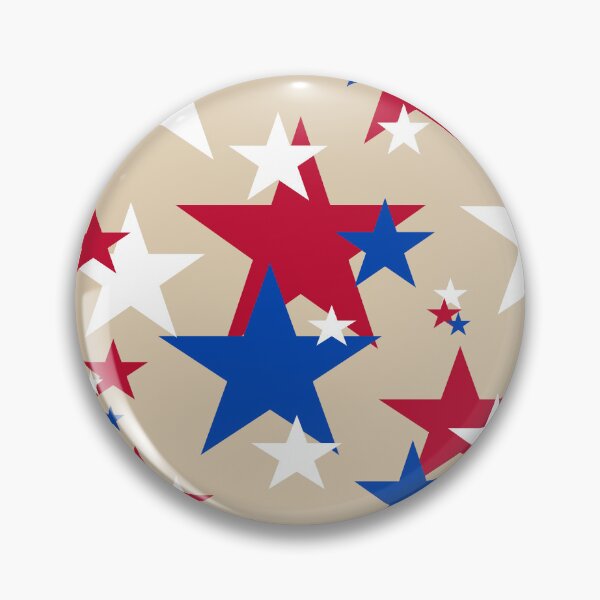 Item preview, Red, White and Blue Stars - Beige Background designed and sold by MellowCat.