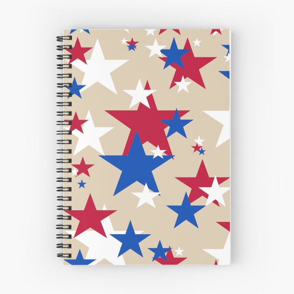 Item preview, Red, White and Blue Stars - Beige Background designed and sold by MellowCat.