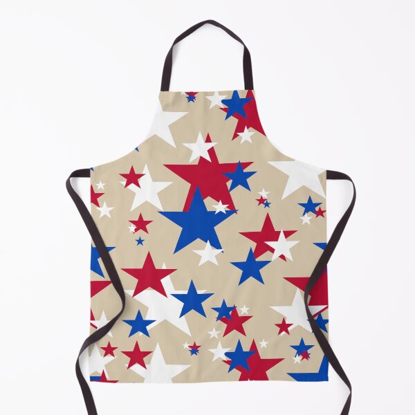 Item preview, Red, White and Blue Stars - Beige Background designed and sold by MellowCat.