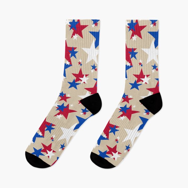Item preview, Red, White and Blue Stars - Beige Background designed and sold by MellowCat.
