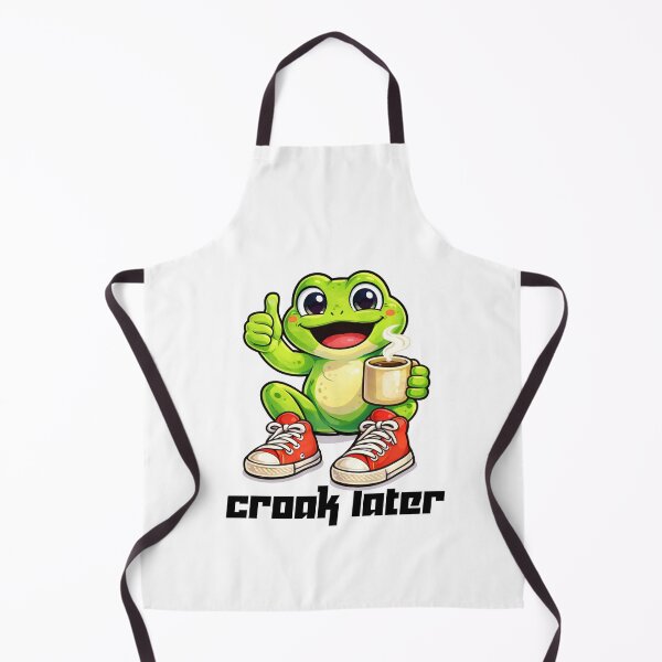 Item preview, Coffee First, Croak Later frog illustration sticker1 designed and sold by It's Bro Brand ★ ★ ★ ★ ★.