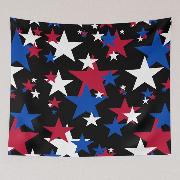 Item preview, Red, White and Blue Stars designed and sold by MellowCat.