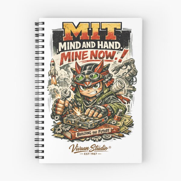 Item preview, MIT Mind and Hand - Cyber Samurai Engineer Maker Design - Building the Future Technical Streetwear Graphic for Hackers, Robotics, and Engineering Students - Vivaan Studio Original designed and sold by Vivaan Studio.