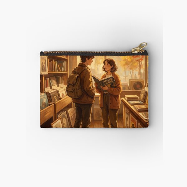 Item preview, Autumn Afternoon in the Record & Book Shop designed and sold by AbstractAuraArt.