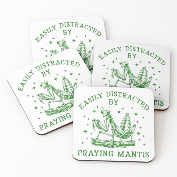 Item preview, Easily Distracted By Praying Mantis Vintage Celestial Stars designed and sold by Dmetalx Art Apparel.
