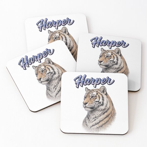 Item preview, Harper Tiger Zodiac — Courage, Power and Fearless Spirit of the Chinese Tiger designed and sold by AlexLineArt.