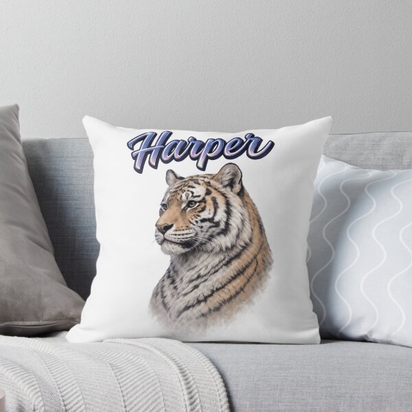 Item preview, Harper Tiger Zodiac — Courage, Power and Fearless Spirit of the Chinese Tiger designed and sold by AlexLineArt.