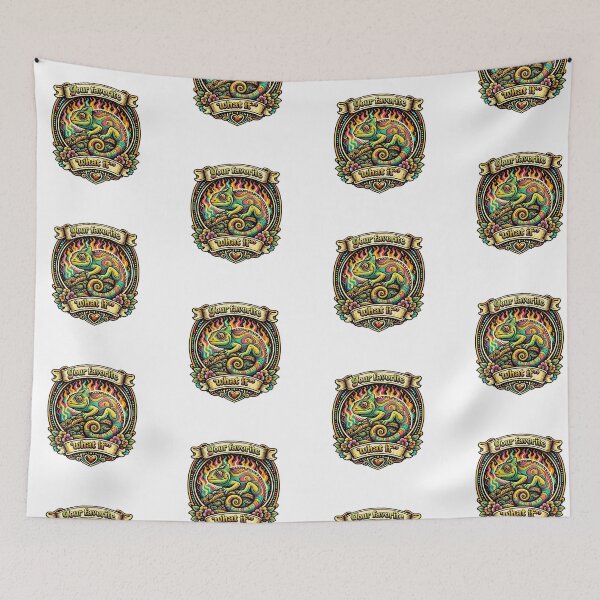 Item preview, What If Psychedelic Chameleon Retro Trippy Mascot  designed and sold by t-patterns.