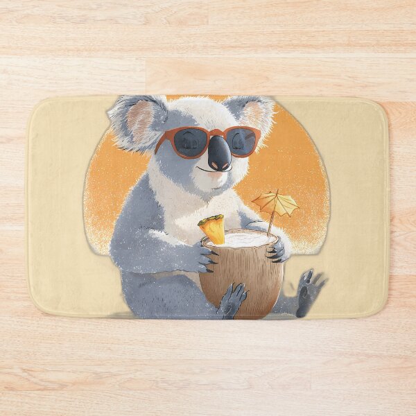 Item preview, Cool Koala with Sunglasses & Piña Colada Coconut – Tropical Summer Vibes designed and sold by Beachy Beasts.