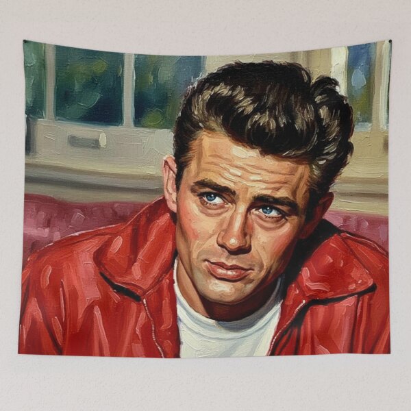 Item preview, Brooding Icon: James Dean Intense Rebel Portrait designed and sold by Art's Diner.