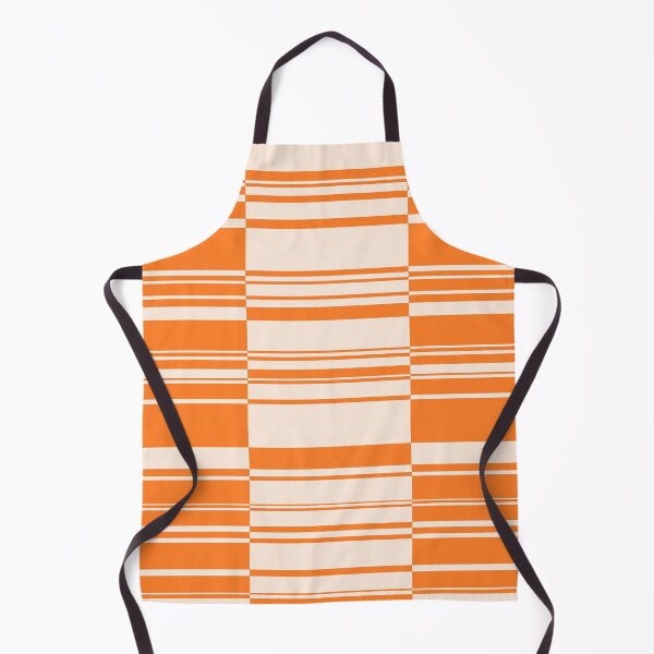 Item preview, Retro Minimal Orange and Cream Stripe 1 designed and sold by MellowCat.