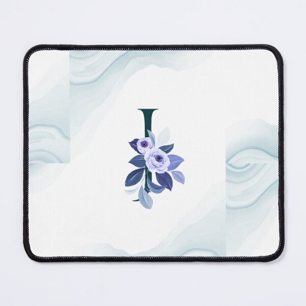 Item preview, Elegant Floral Letter I Monogram – Purple Rose Initial Art Print designed and sold by ROHITJIDEGINER.