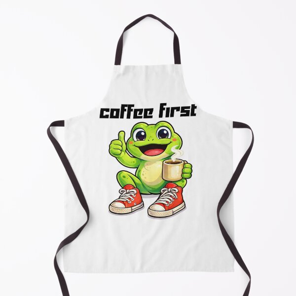 Item preview, Coffee First, Croak Later frog illustration sticker2 designed and sold by It's Bro Brand ★ ★ ★ ★ ★.