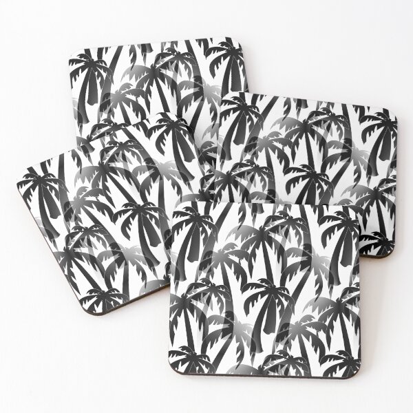 Item preview, Retro Palm Trees in Black and White designed and sold by MellowCat.