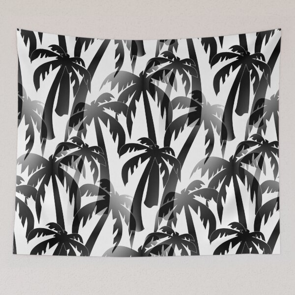 Item preview, Retro Palm Trees in Black and White designed and sold by MellowCat.