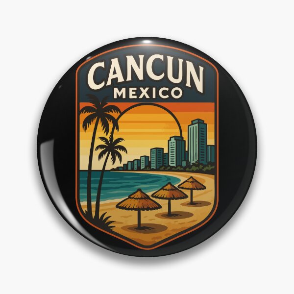 Item preview, Cancun Mexico Retro Travel designed and sold by TomFrontierArt.