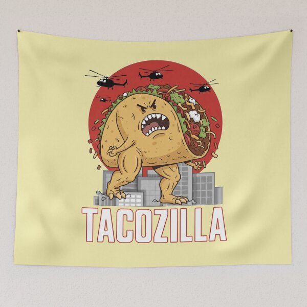 Item preview, tacozilla monstrous taco designed and sold by LuloCreative.