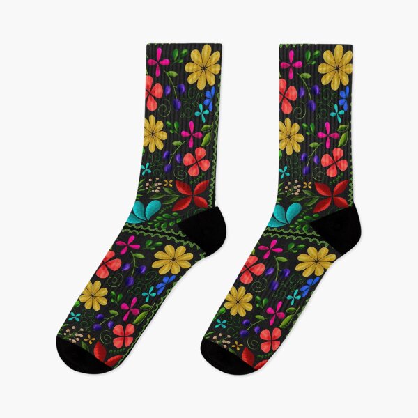 Item preview, Latin American Folk Art Floral - Elegant Embroidered Look  designed and sold by MFGB-Creations.