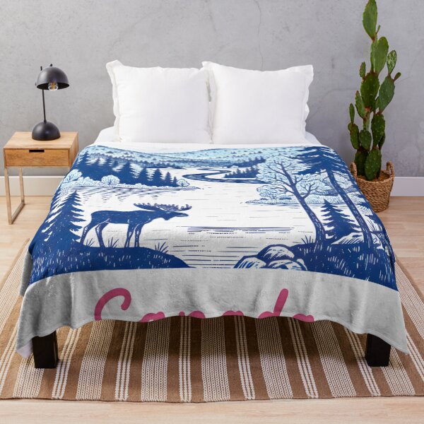 Item preview, Algonquin Park Ontario Canada Colorful Landscape Canoe designed and sold by HowToCanadian.