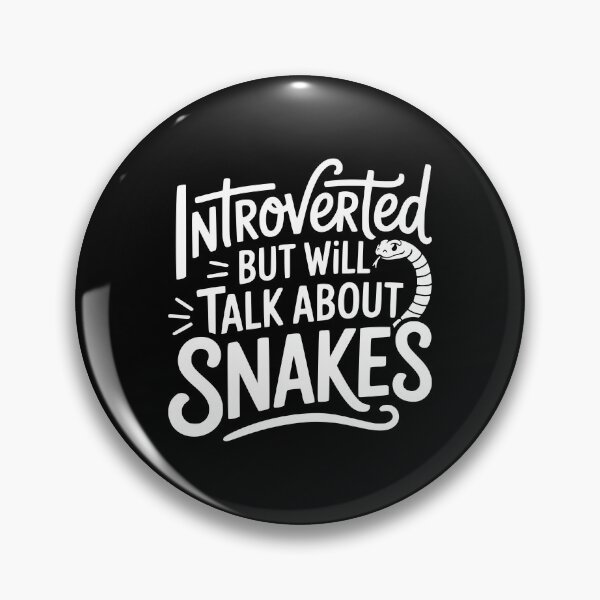 Item preview, Introverted but Will Talk About Snakes designed and sold by theartfulaspie.