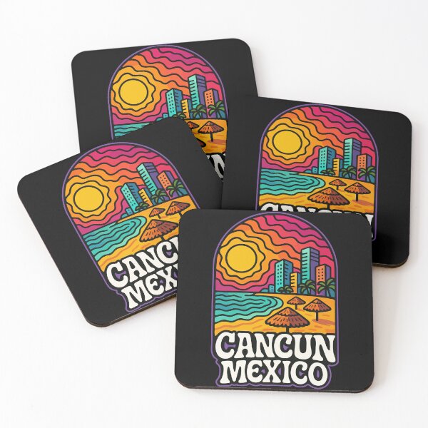 Item preview, Cancun Mexico Trippy Art Travel designed and sold by TomFrontierArt.