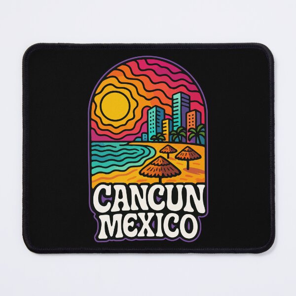 Item preview, Cancun Mexico Trippy Art Travel designed and sold by TomFrontierArt.