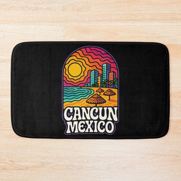 Item preview, Cancun Mexico Trippy Art Travel designed and sold by TomFrontierArt.