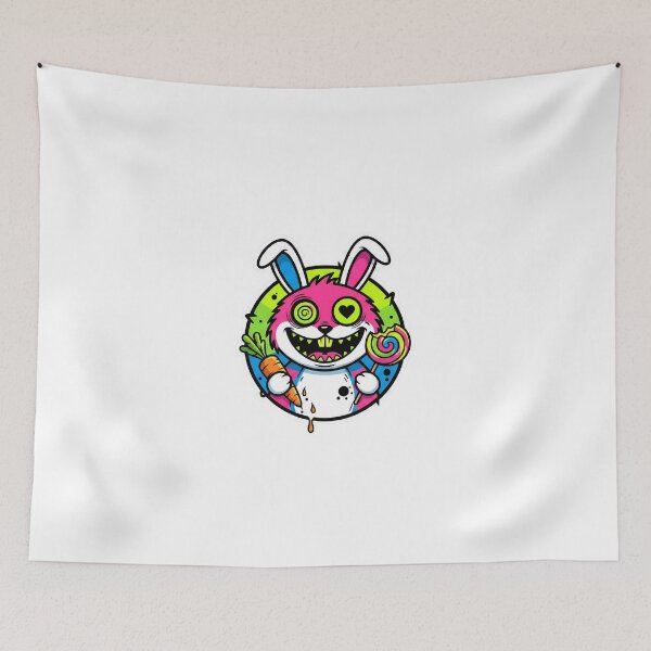 Item preview, Trippy Psycho Mutant Candy Bunny designed and sold by Brasuca's Art.