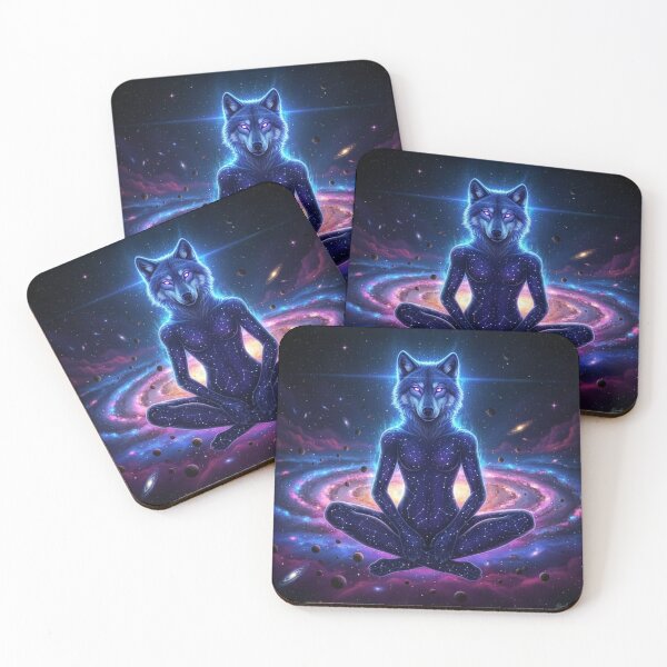 Item preview, Cosmic Wolf - Stella designed and sold by Cosmic Zoo.
