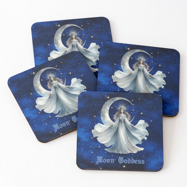 Item preview, Moon Goddess — Celestial Light, Intuition & Divine Feminine Power designed and sold by MysticOzzy.