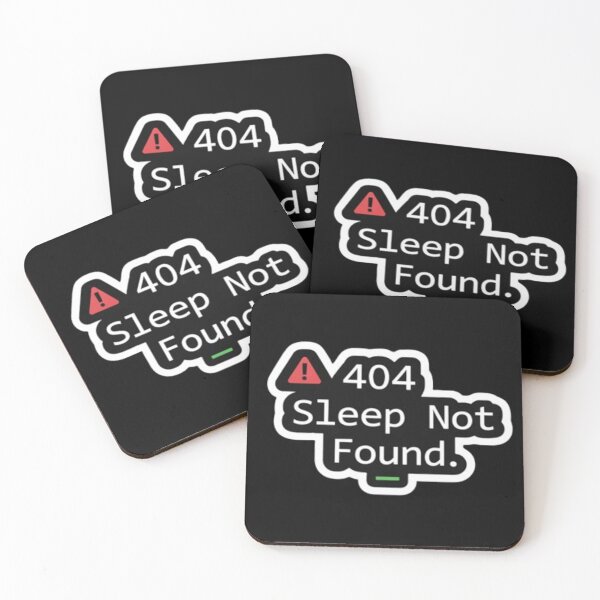 Item preview, 404 Sleep Not Found – Funny Coding Humor Design designed and sold by Credenz.