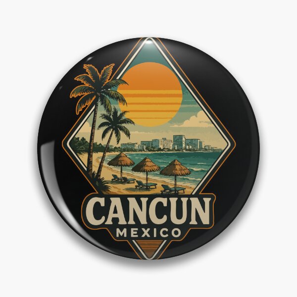 Item preview, Cancun Mexico Vintage Travel designed and sold by TomFrontierArt.