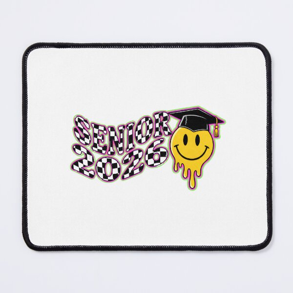 Item preview, Y2K Senior 2026 Melting Smiley Checkered Aesthetic designed and sold by Kvarny.