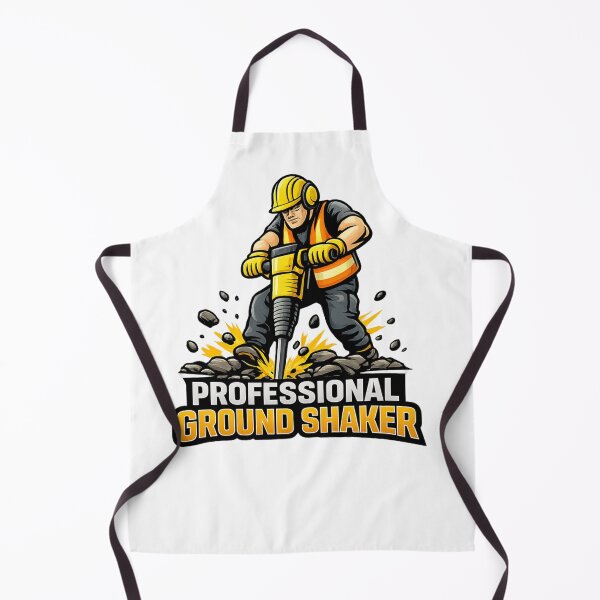 Item preview, Professional Ground Shaker Construction Worker Jackhammer Design designed and sold by JustViralShirts.