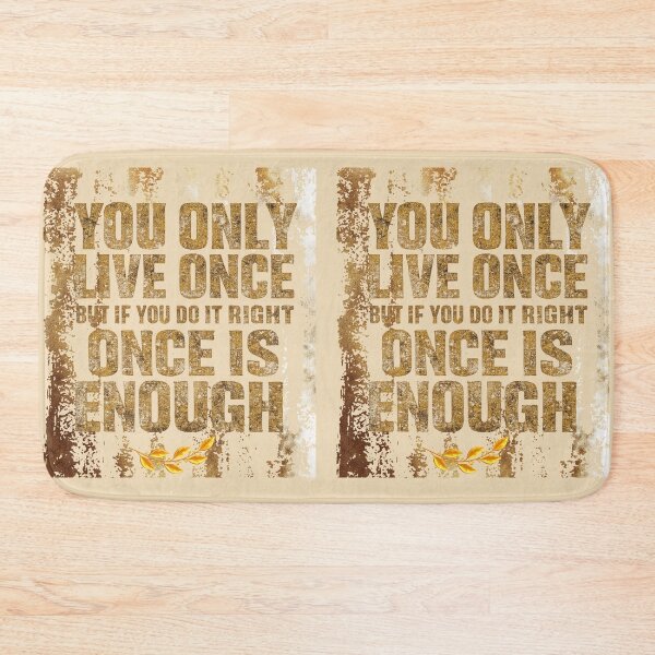 Item preview, You Only Live Once - Inspirational Quote Typography. designed and sold by LunaPrintCo.