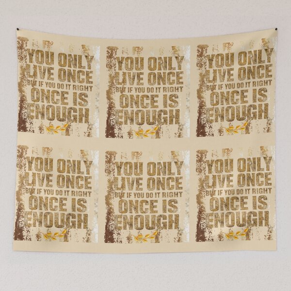 Item preview, You Only Live Once - Inspirational Quote Typography. designed and sold by LunaPrintCo.