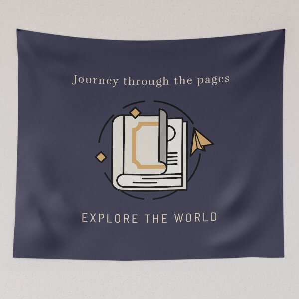 Item preview, Journey through the pages, Explore the world Travel Graphic designed and sold by Bold & Brewed.