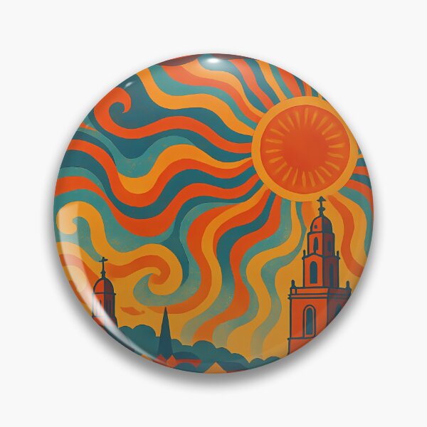 Item preview, Trippy Psychedelic Poster of Cork | Neon River Lee Dreams | Surreal Irish Cityscape Art designed and sold by PaintedPixels01.