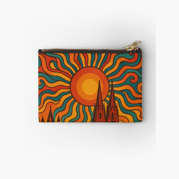 Item preview, Trippy Psychedelic Poster of Cologne | Neon Cathedral Skyline | Surreal Rhine Cityscape Art designed and sold by PaintedPixels01.