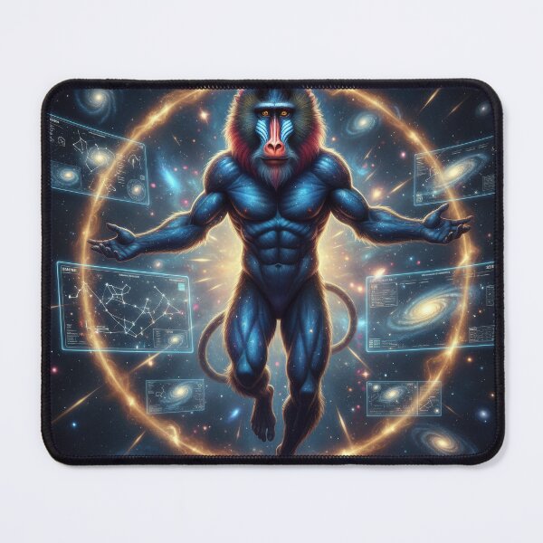 Item preview, Cosmic Mandrill - Astra designed and sold by Cosmic Zoo.